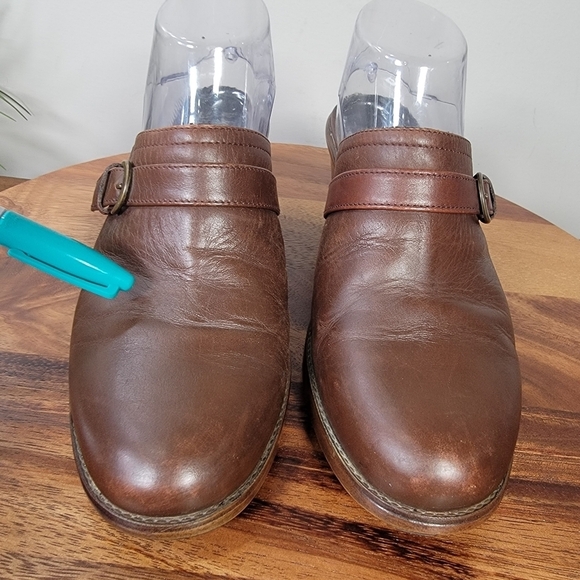 Dansko Brown Leather Mules Clogs Heels Size 40 - Picture 6 of 17